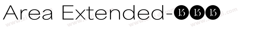 Area Extended字体转换